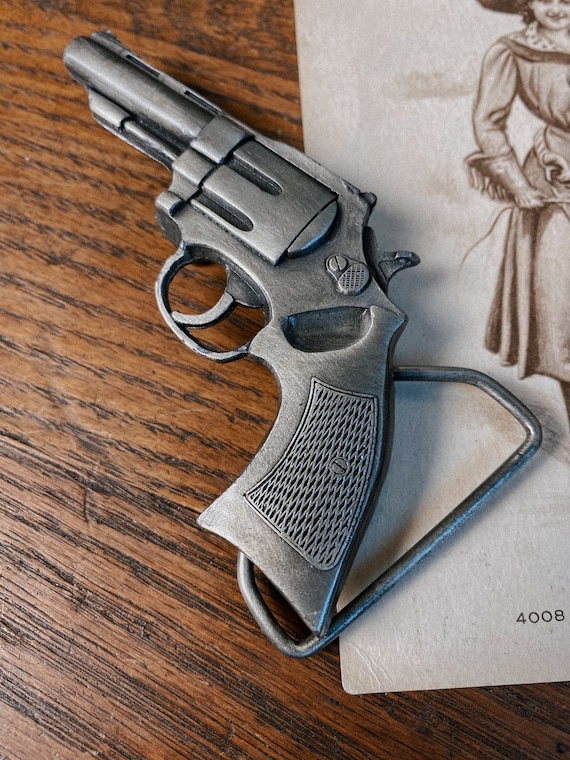 Vintage Revolver Buckle by Indiana Metal Craft - image 5