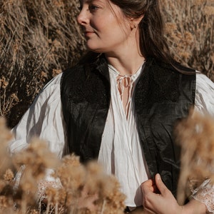 Victorian Black Camisole--Please read item description before purchasing for details, measurements, and return policy!