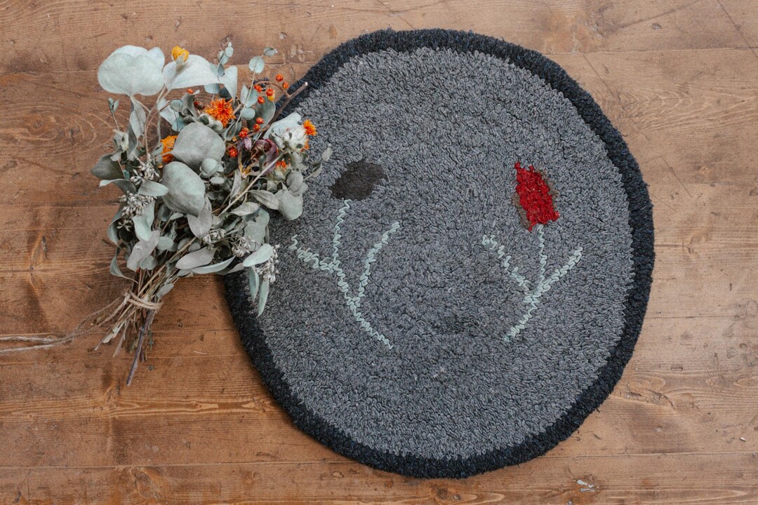 Tufted Rag Rug Antique Americana Tufted Rag Rug--please Read Item Description Before ...