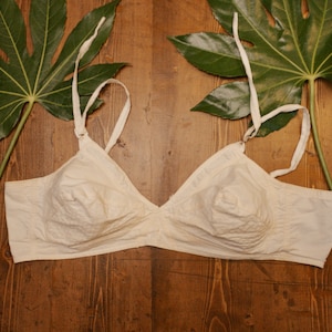 38B 40&#39;s/50&#39;s Cotton+Rayon Bra--Please read item description before purchasing for details, measurements, and return policy!