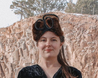 1940’s Mink + Felt Fascinator