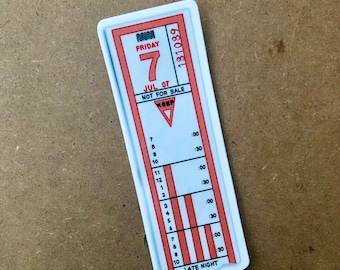 Etiqueta adhesiva de transferencia de boleto MUNI / San Francisco, California / Nostalgia del Área de la Bahía / Transporte público en autobús / Mate impermeable