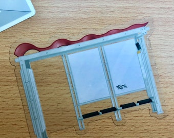 Pegatina transparente para parada de autobús MUNI //// San Francisco, California / Área de la Bahía / Transporte público en parada de autobús