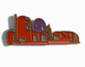 Flinstone House Enamel Pin | Highway 280 San Francisco Hillsborough, California | Bay Area Nostalgia|