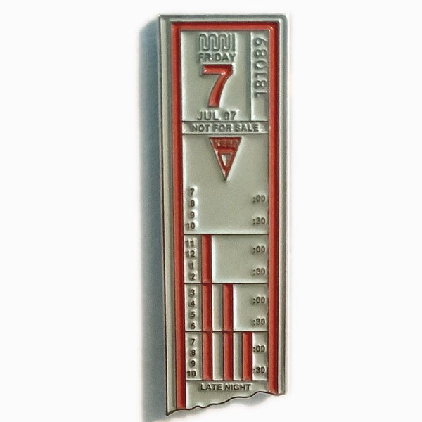 MUNI Ticket Paper Transfer Enamel Pin | San Francisco, California | Bay Area Nostalgia| Bus Public Transportation | Lapel Pin Button Brooch