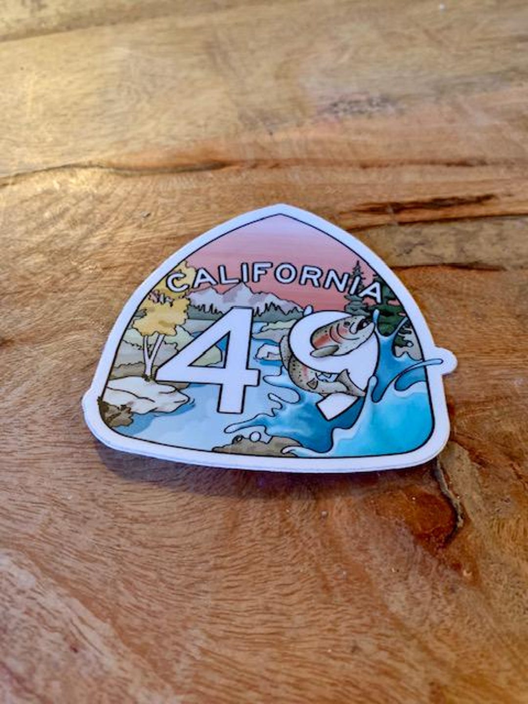 Highway 49 Fishing Sign Sticker - Etsy
