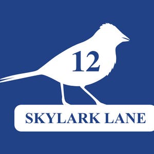 Bird Wheelie Bin Number |  Custom Vinyl Decal