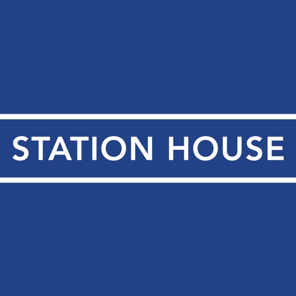 Station House Wheelie Bin Name |  Custom Vinyl Decal