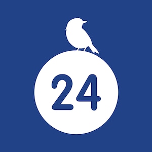 Rounded Bird Wheelie Bin Number |  Custom Vinyl Decal