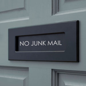No Junk Mail decal