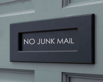 No Junk Mail decal