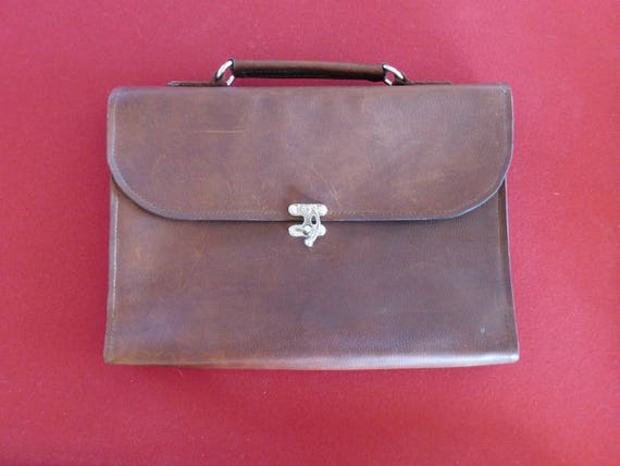 leather soft sided briefcase