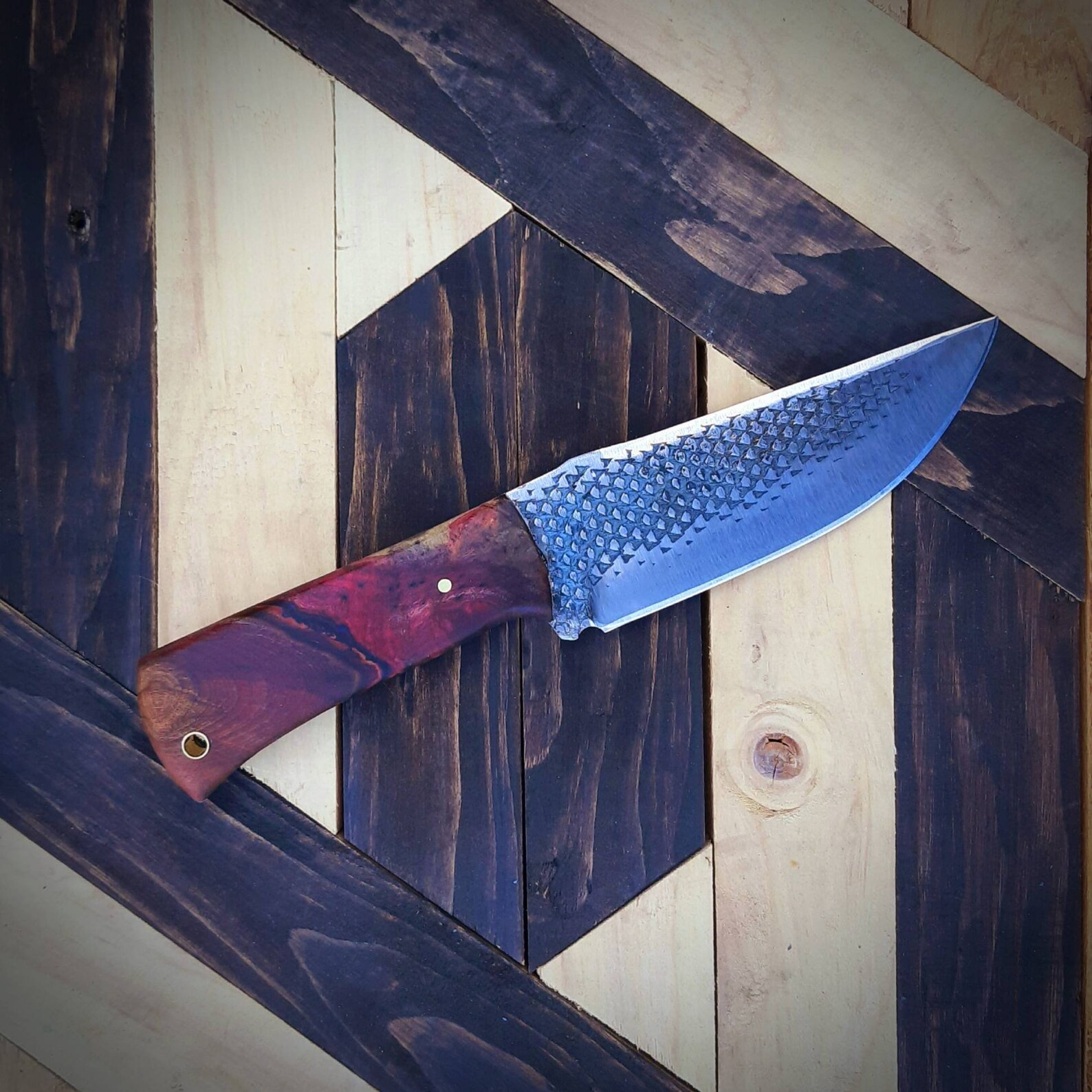 Hand Rasp Camp Knife With Leather Sheath and Optional Etsy