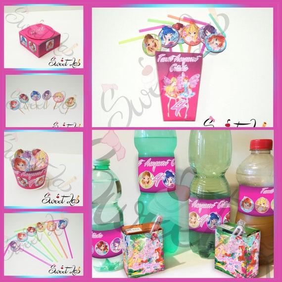 Inviti Winx Club Personalizzati Compleanno Festa Evento Comunione Disney Decorazioni Biglietto Biglietti Disney Bloom Stella Aisha Flora Hot