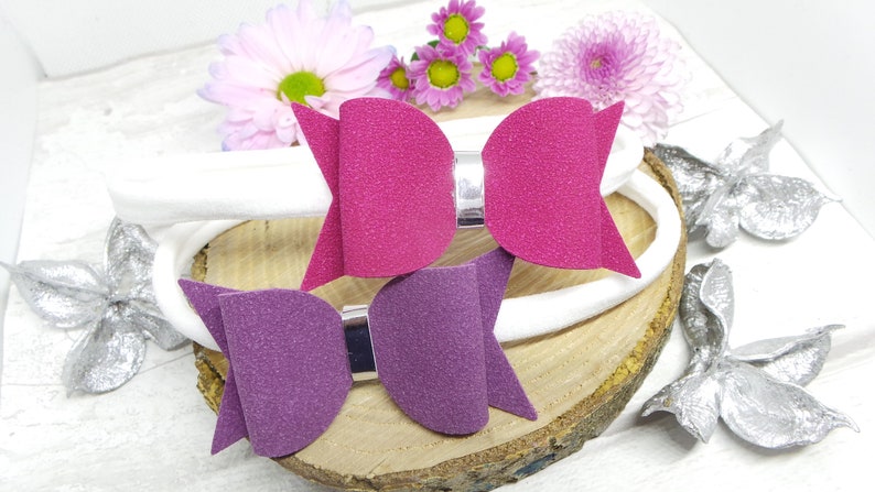 Hair Bun Wrap Autumn Hair Accessories for Kids, Faux Suede Bow Nylon Baby Headband Gift Set