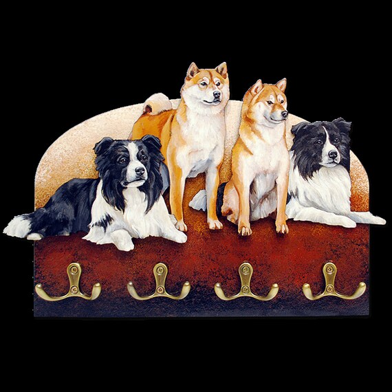 Dog Leash Hooks Border Collies Shiba Inu Dog Collar Hook Pet Leash Hook Coat Hook Key Hook Organizer Wall Key Holder а321