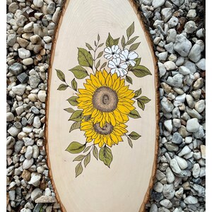 Sunflower Wood Burn Painting | Sunflower Decor | Sunflower Painting | Gifts For Women | Gifts For Mom