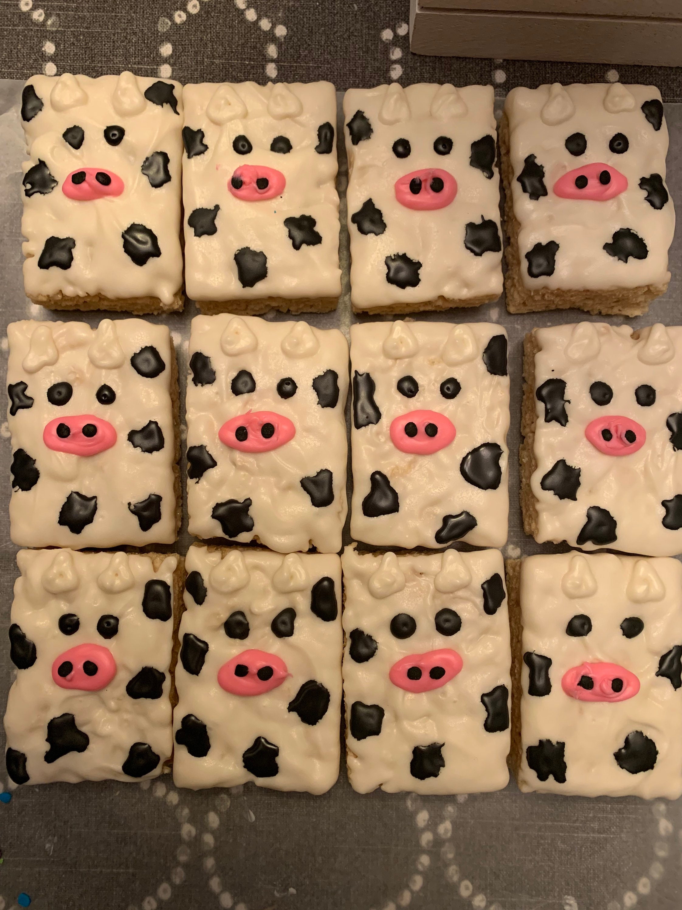 Barnyard Farm Animal Rice Crispy Treats Etsy