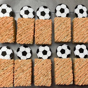 Sports themed rice crispy treats / soccer treat/ basketball treat / football treat