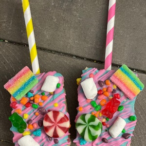 Candyland / candy themed rice crispy treats