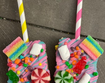 Candyland / candy themed rice crispy treats