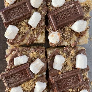 Camp fire / camping / S’mores rice crispy treats