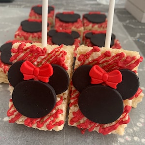 Minnie Mouse Rice Crispy Treats