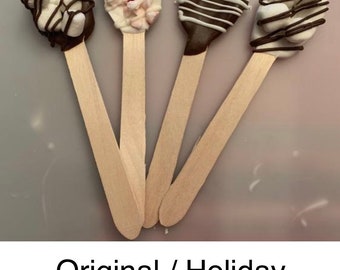 16 Hot Cocoa Spoons / Hot Chocolate spoons (Holiday, Fall and Valentine’s Day)