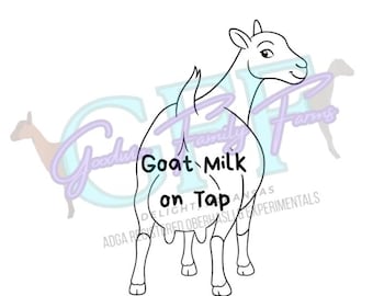 Dairy milk goat udder teats svg clipart