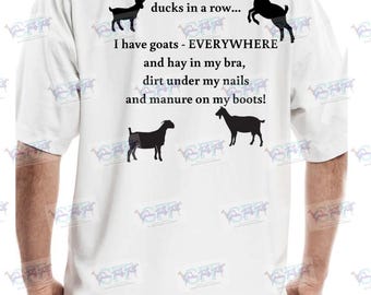 Goats everywhere funny farm t-shirt