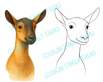 Oberhasli ober Dairy milk goat svg sublimination