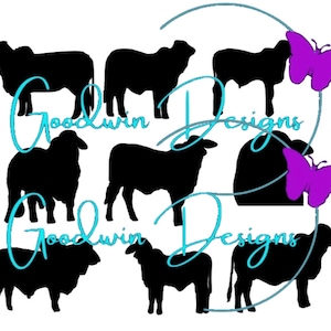 Brahman herd svg clipart