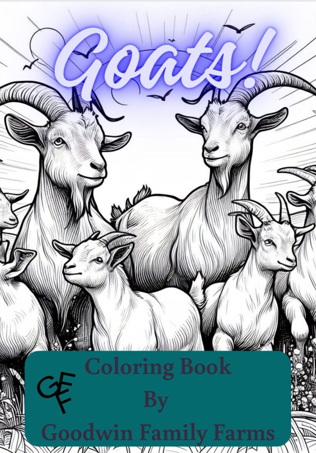 Goats! Coloring Book - Over 25 Images - Digital Download - Etsy