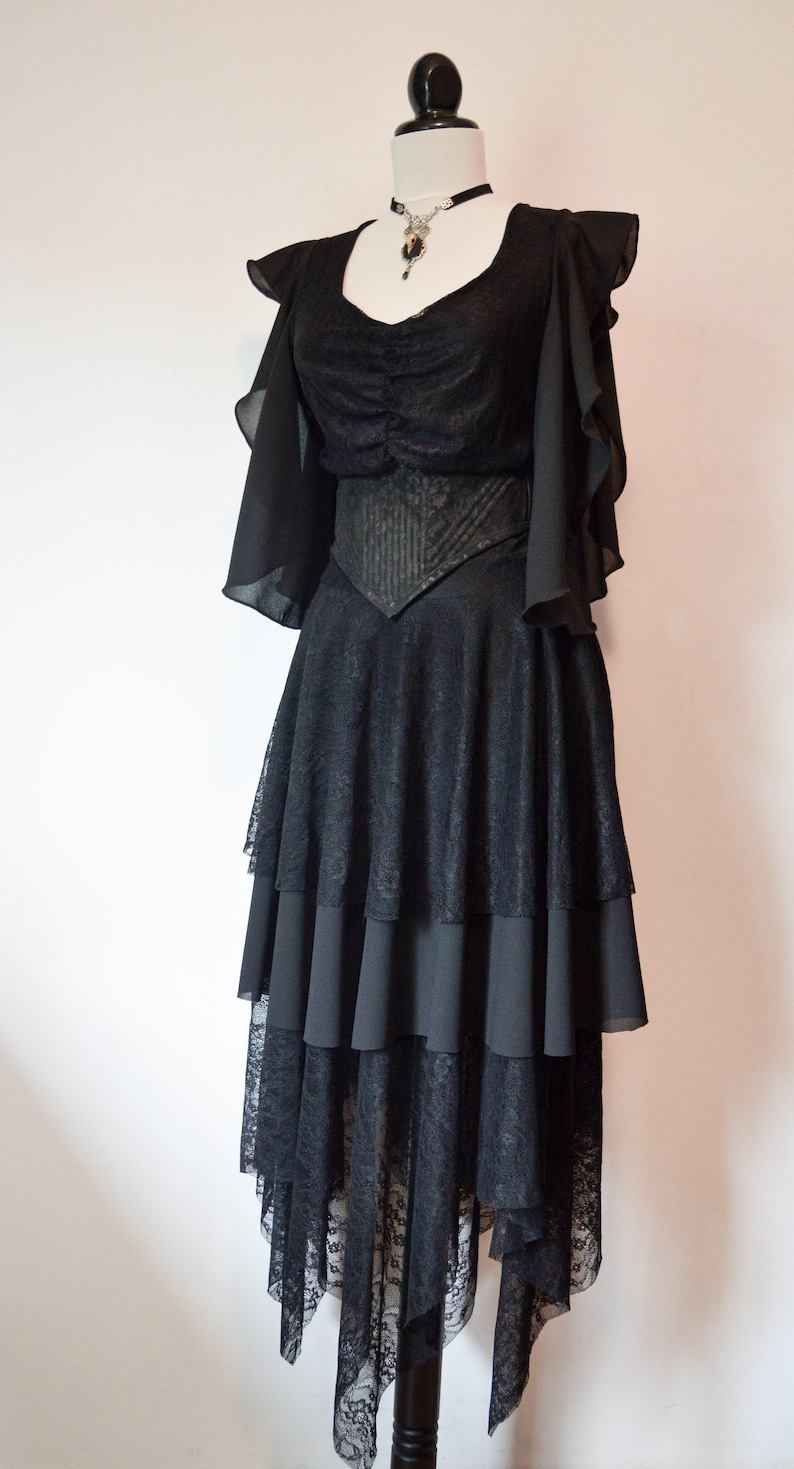 Gothic summer witchy dress image 2