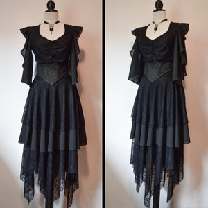 Gothic summer witchy dress