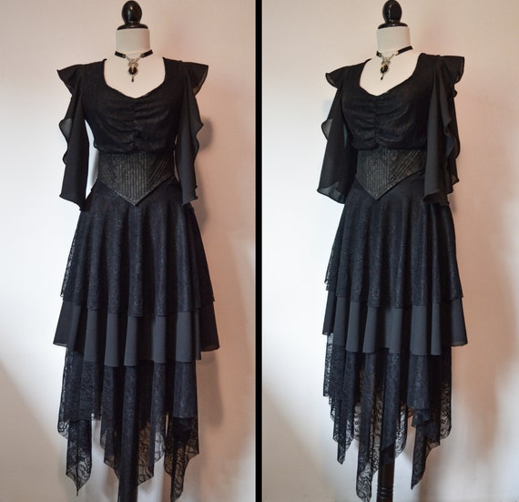 Gothic summer witchy dress