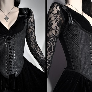 Dunkles viktorianisches gothic Korsett von Borte