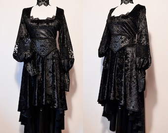 Victorian vampire gothic velvet dress