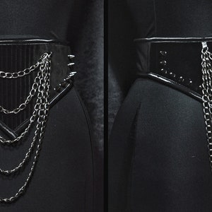 Heavy metal  velvet corset belt