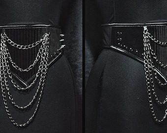 Heavy metal  velvet corset belt