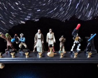 Star Wars Figuras Vintage Menorah Judaica Hanukah Skywalker Obi-Wan Darth Vader Wookie R2D2
