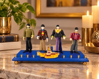 Collector Beatles Yellow Submarine Menorah | Vintage Beatles