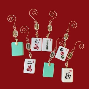 Mahjong Ornament, holiday ornament, Christmas, Hanukkah, mah Jongg, funny ornament
