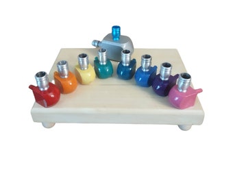 Rainbow Dreidel Menorah Enfants Juif Hanukah Fierté LGBTQ Judaica