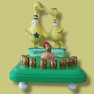 Dr. Suess Sneetches Menorah Collectible Judaica Hanukkiah Repurposed Figures Cat in the Hat