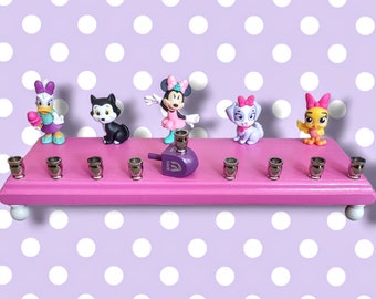 Minnie Mouse Menorah Classic Disney Judaica Hanukkiah Repurposed Daisy