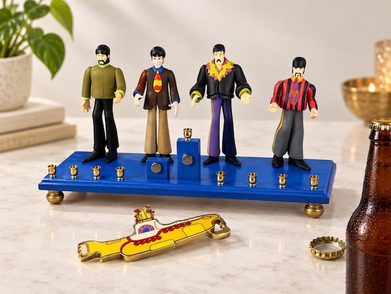Collector Beatles Yellow Submarine Menorah | Vintage Beatles