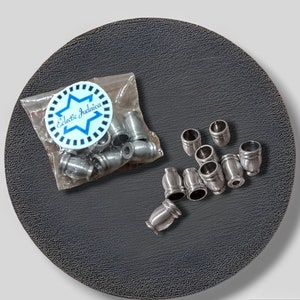 DIY Menorah Candle Cups Dreidel Make Your Own Wood Silver Gold Aluminum cups with screws