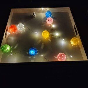 Pickleball Twinkly Lights Christmas Hanukkah holiday decoration