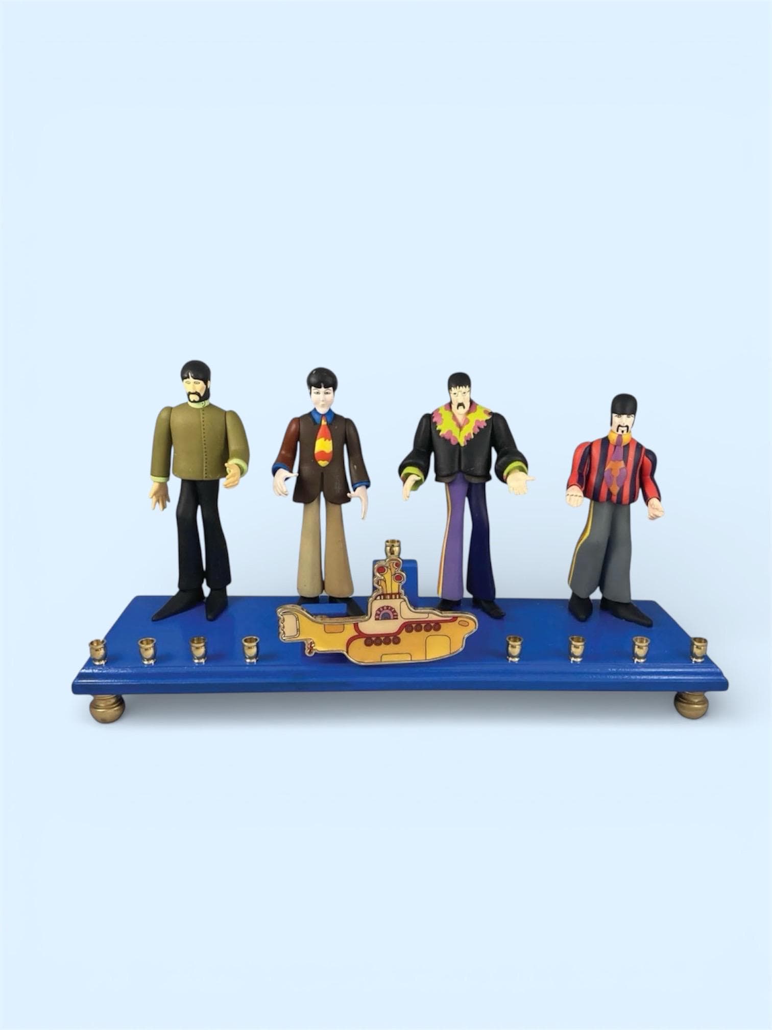 Collector Beatles Yellow Submarine Menorah Judaica Hanukkah